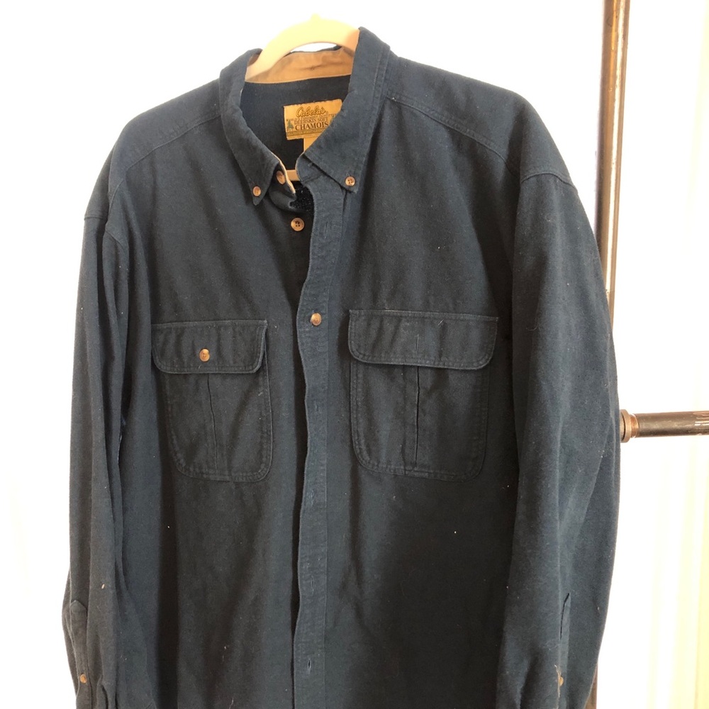 Cabelas deerskin soft cotton button down